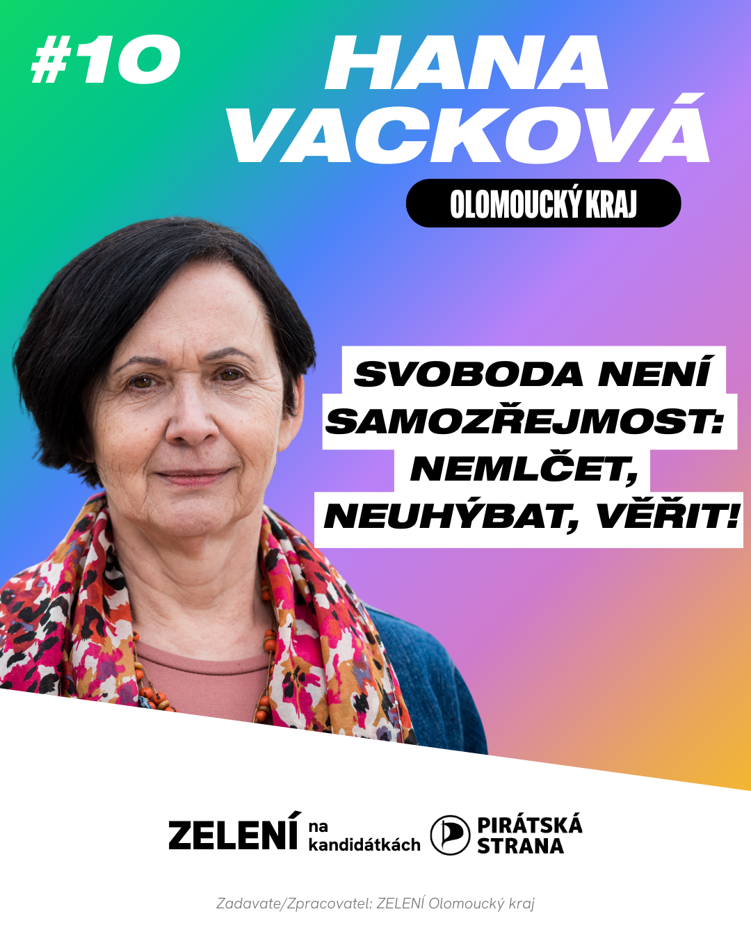 Svoboda není samozřejmost: Nemlčet, neuhýbat, věřit!